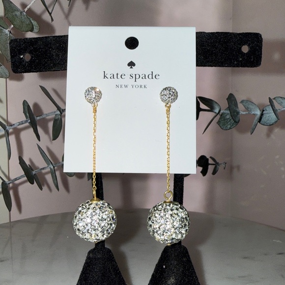 New Kate Spade Razzle Dazzle Linear Earrings - Picture 8 of 8